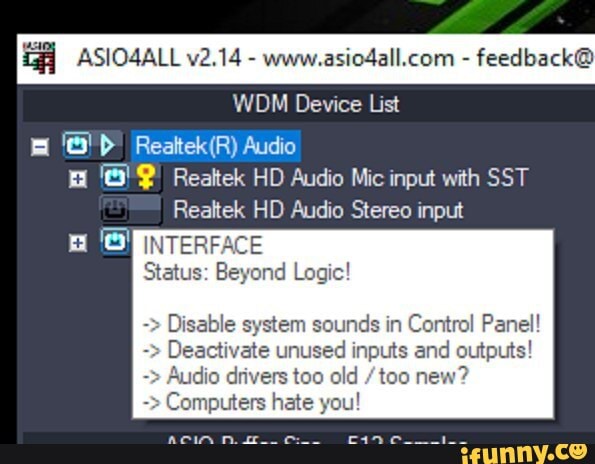 realtek hd audio asio