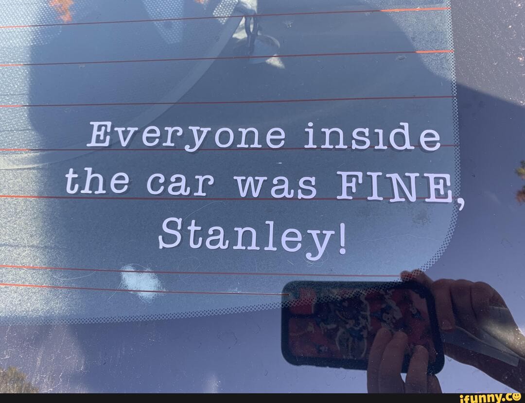 Everyone Inside the Car Was Fine Stanley