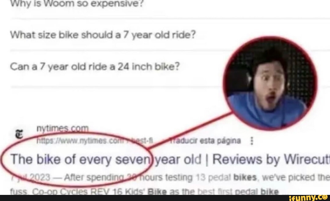 What size bike to get a 7 hotsell year old