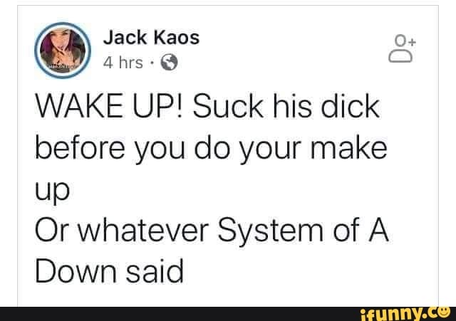 Wake sucking cock makes scream