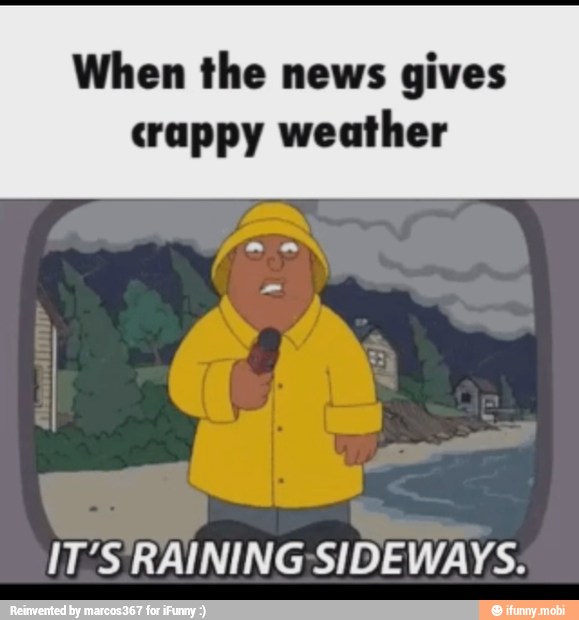 When the news gives
crappy weather