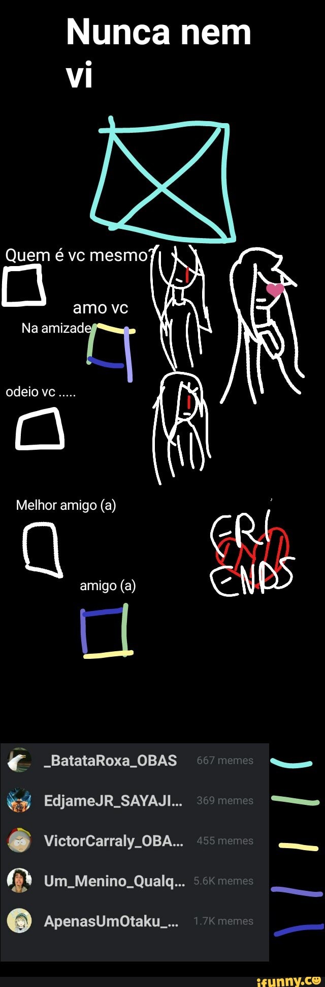 Nunca nem
Quem é vc mesmo