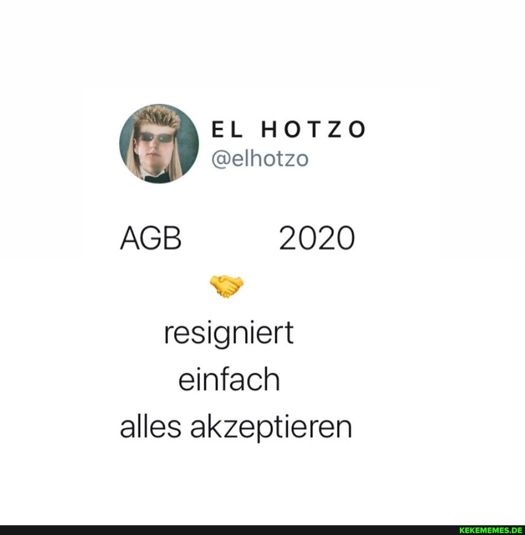 EL HOTZO
@elhotzo
AGB 2020 resigniert einfach alles akzeptieren
