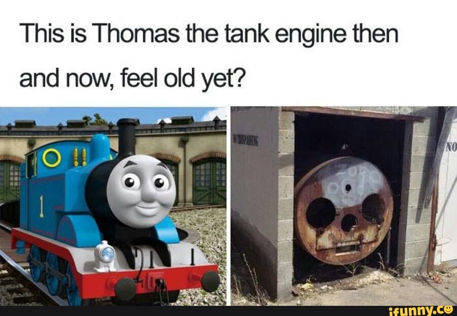 This is Thomas the tank engine then and now, feel old yet? 