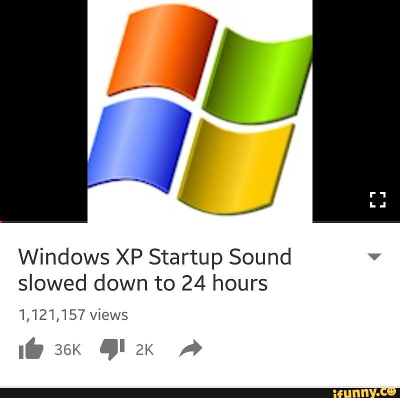 windows xp sounds slowed