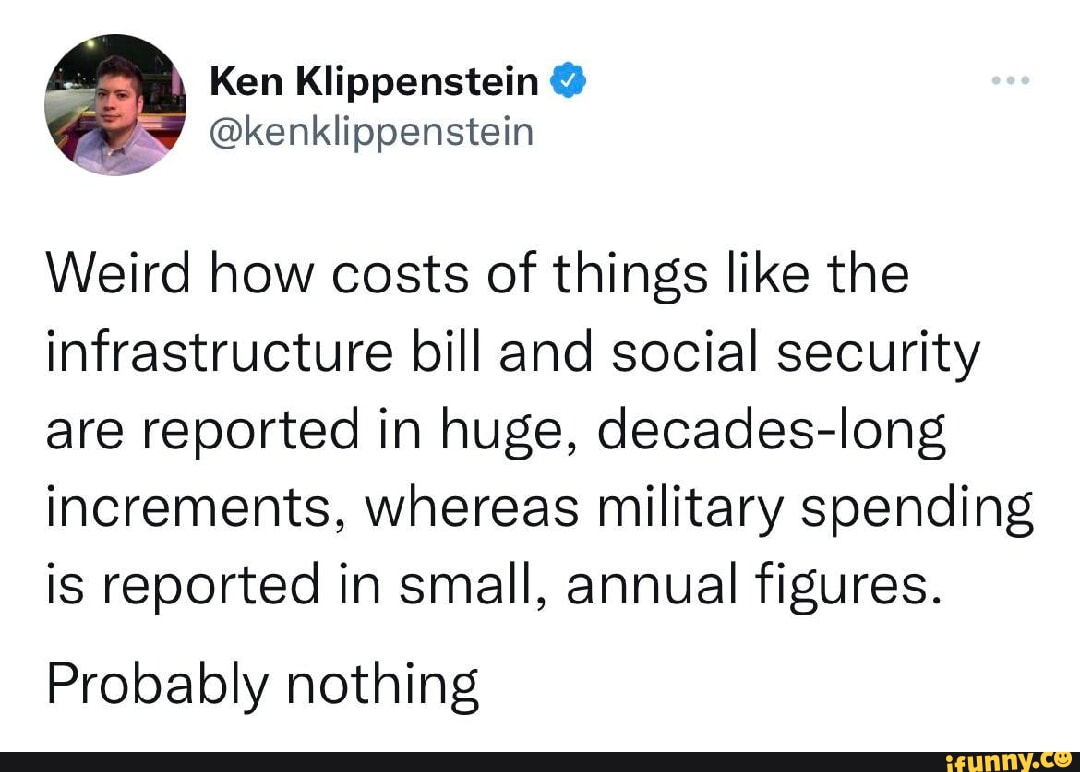 Ken Klippenstein @kenklippenstein Weird How Costs Of Things Like The ...