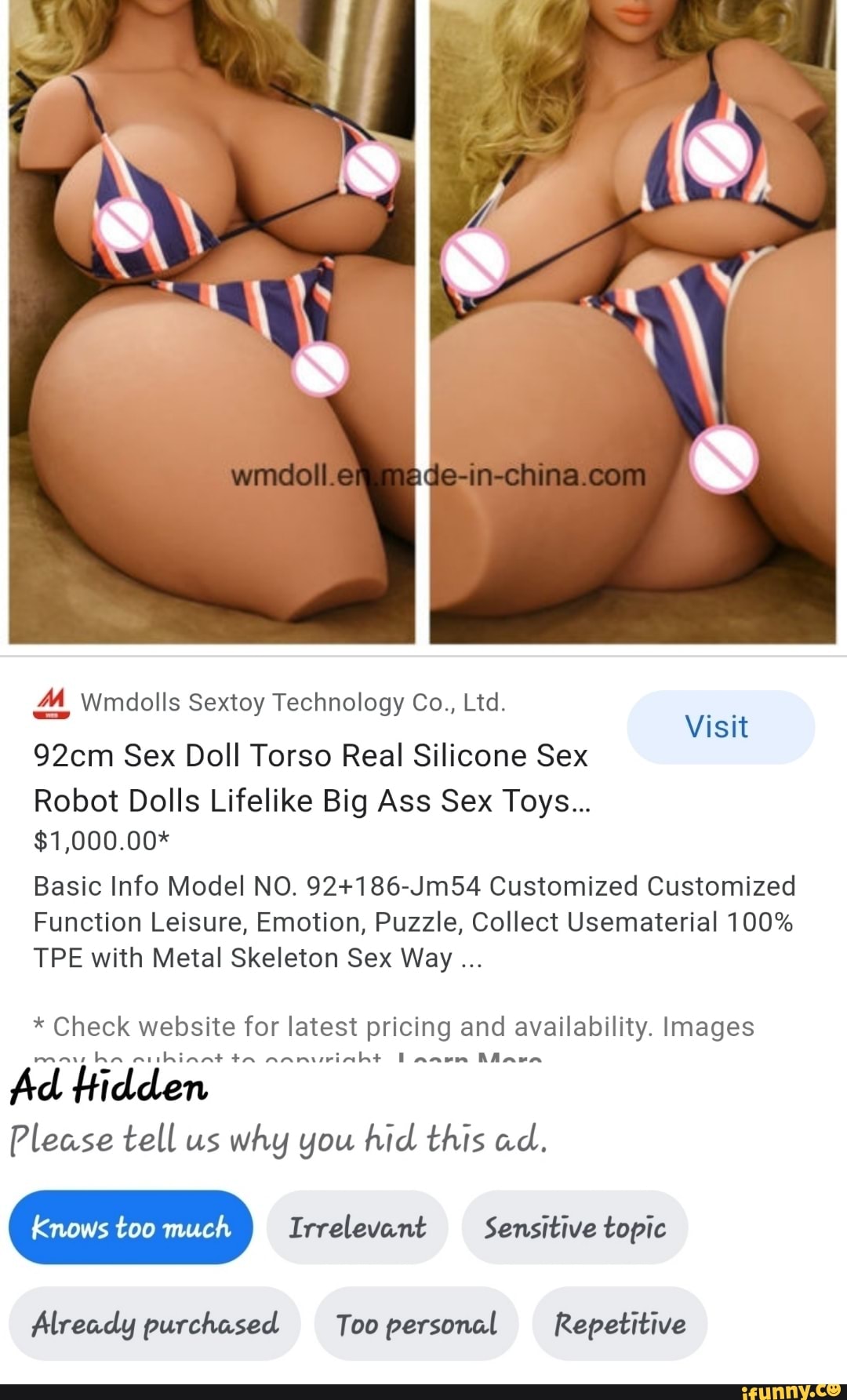 M Wmdolls Sextoy Technology Co., Ltd. Visit 92cm Sex Doll Torso Real  Silicone Sex Robot Dolls