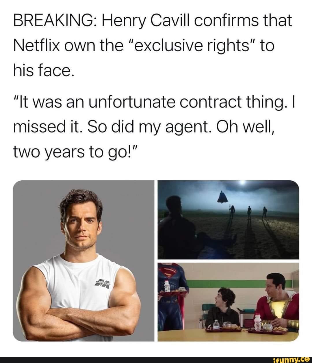 BREAKING: Henry Cavill confirms that Netflix own the "exclusive rights