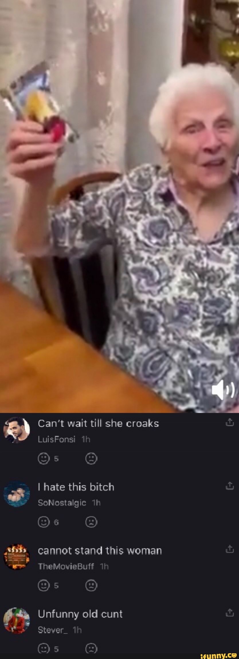 Can't wait till she croaks