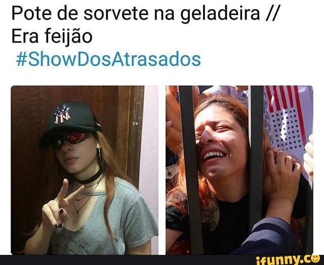 Pote de sorvete na geladeira Era feijão