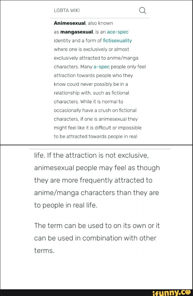 Fictisexuality Memes Best Collection Of Funny Fictisexuality Pictures On Ifunny