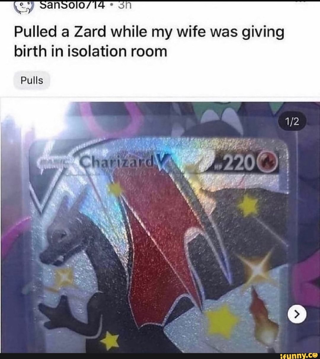 Pulled a Zard while my wife was giving birth in isolation room
Pulls