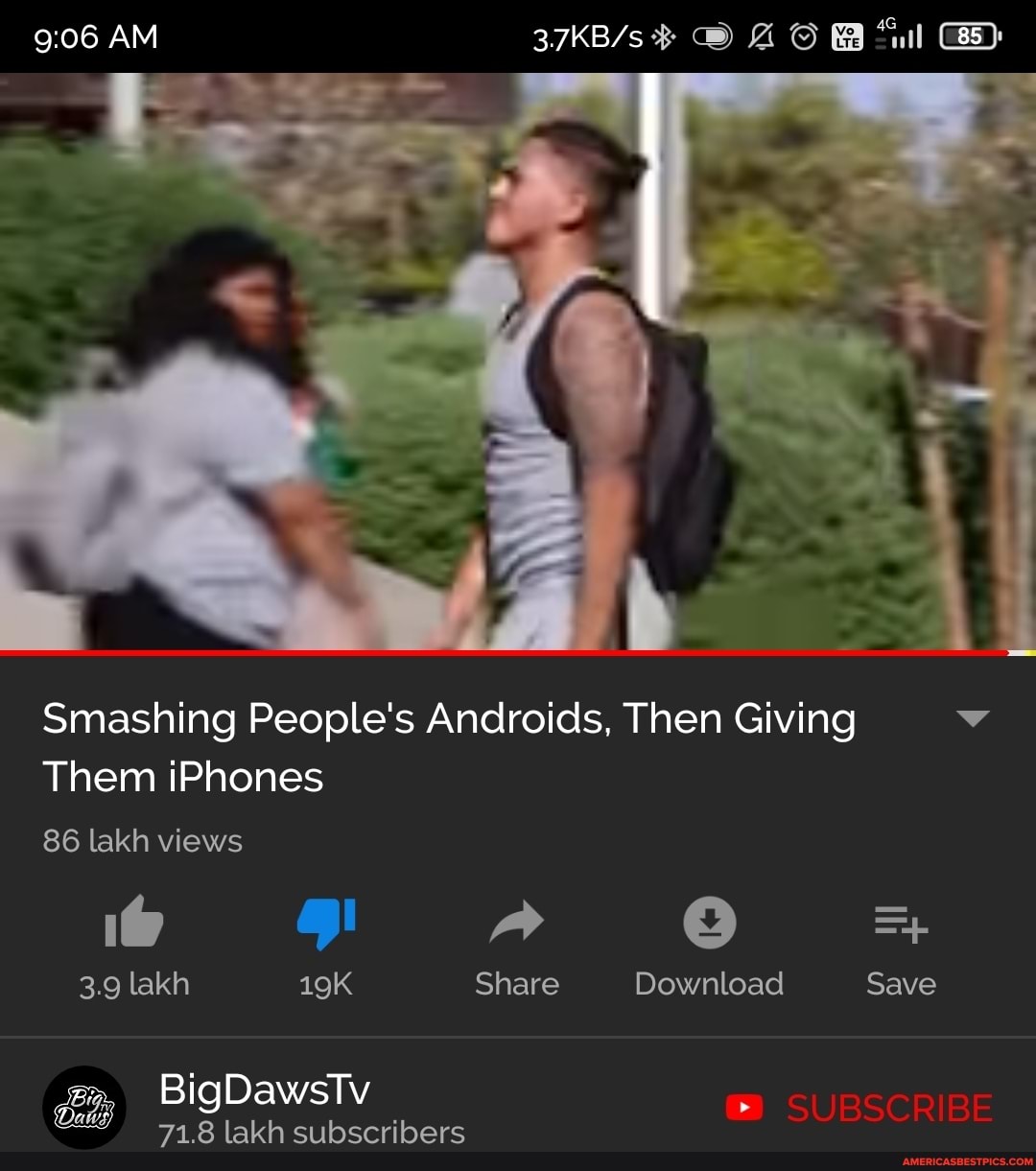 Smashing People's Androids, Then Giving
Them iPhones
86 lakh views
3.9 lakh Share Download Save
BigDawsTv
71.8 lakh subscribers