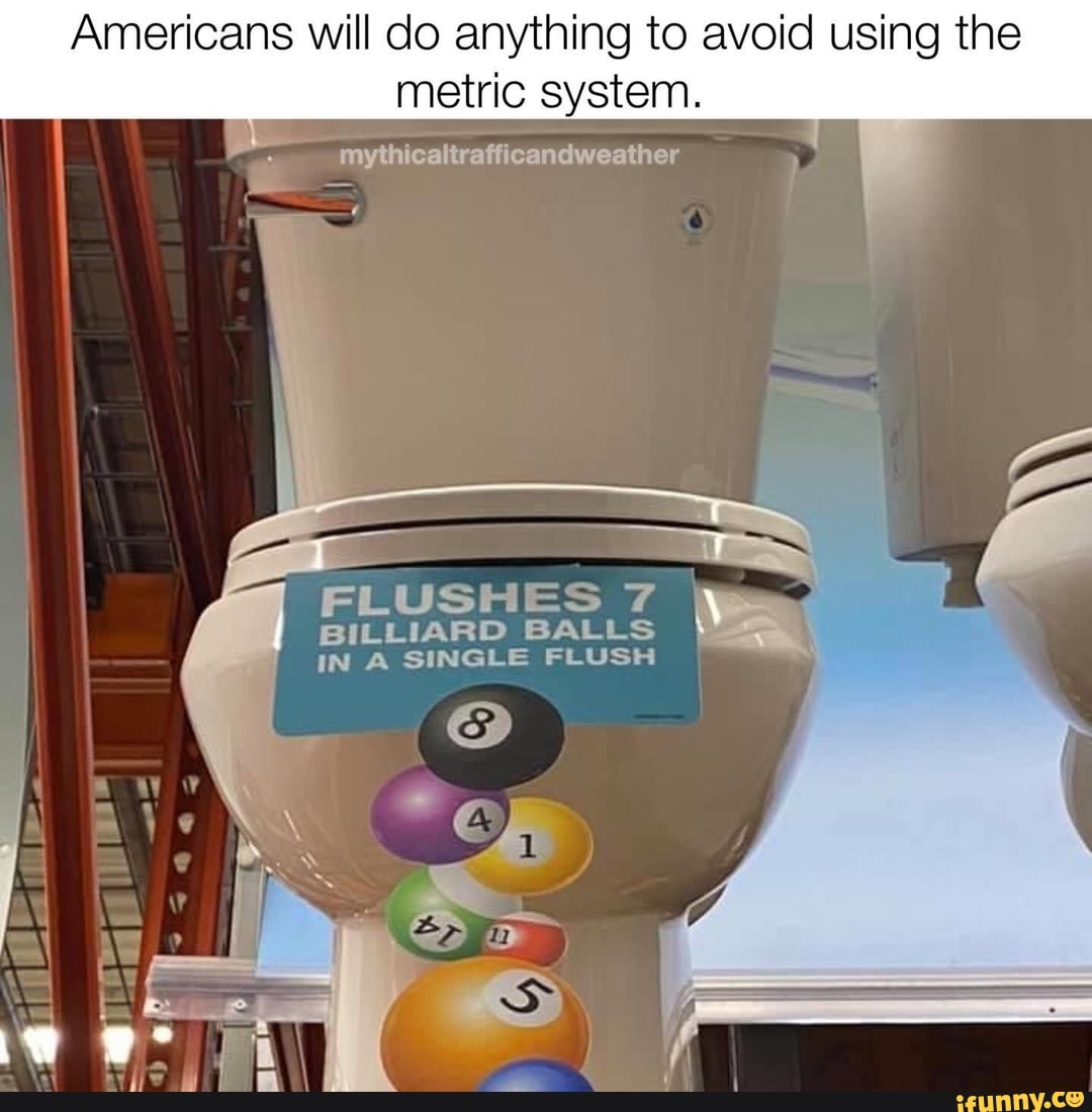 Americans will do anything to avoid using the metric system