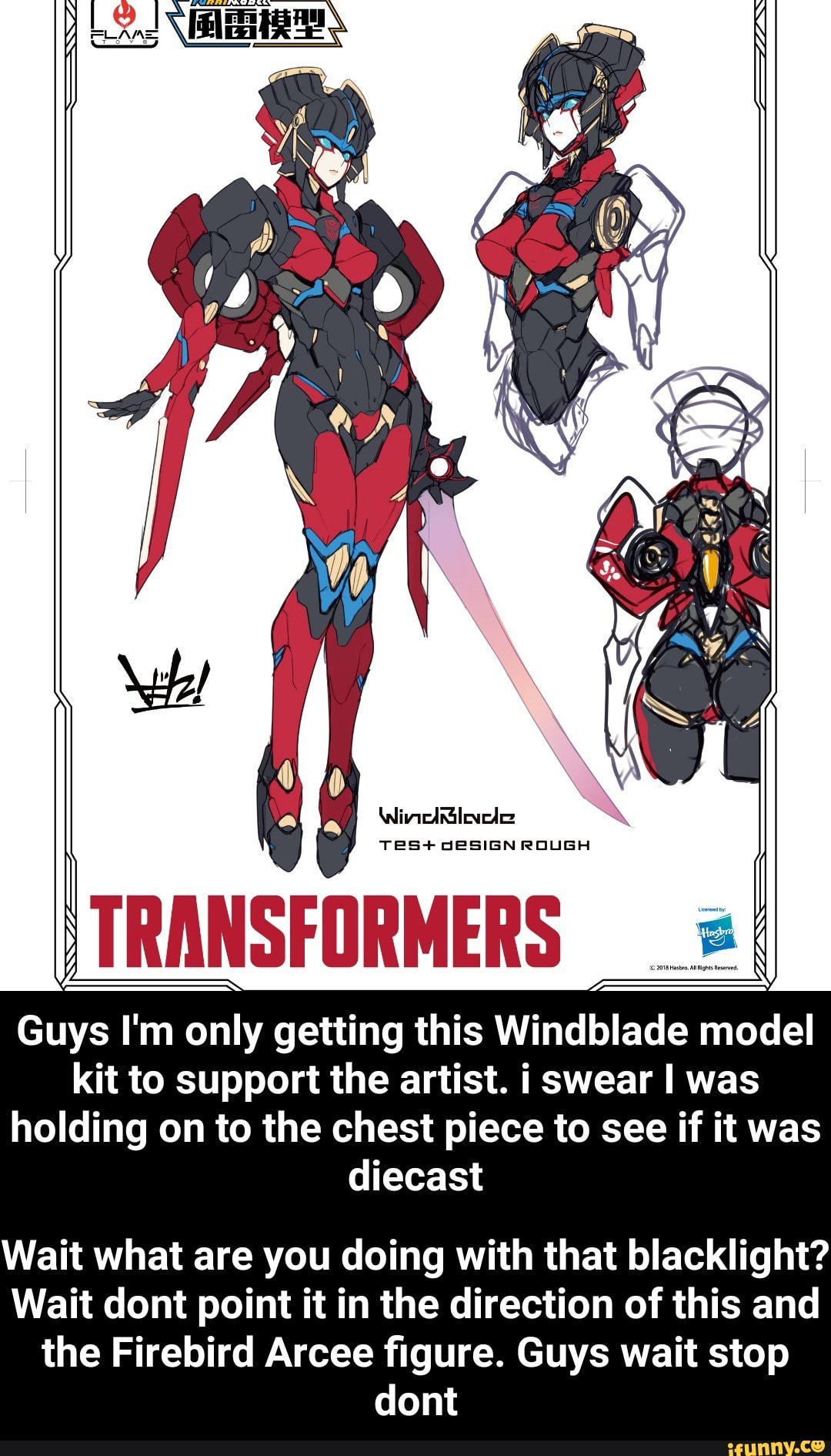 Guys I M Only Getting This Windblade Model Kit To Support The Artist I