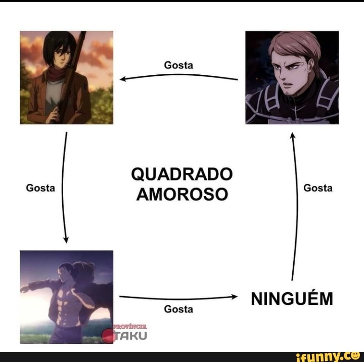 Gosta
QUADRADO Gosta AM RO ss Gosta
NINGUÉM
Gosta
AKU