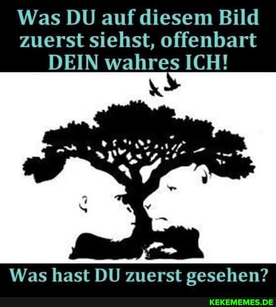 Was DU auf diesem Bild zuerst siehst, offenbart
DEIN wahres ICH!
Was hast DU zuerst gesehen?