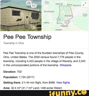 was there ever a pee pee township in ross county, oh?