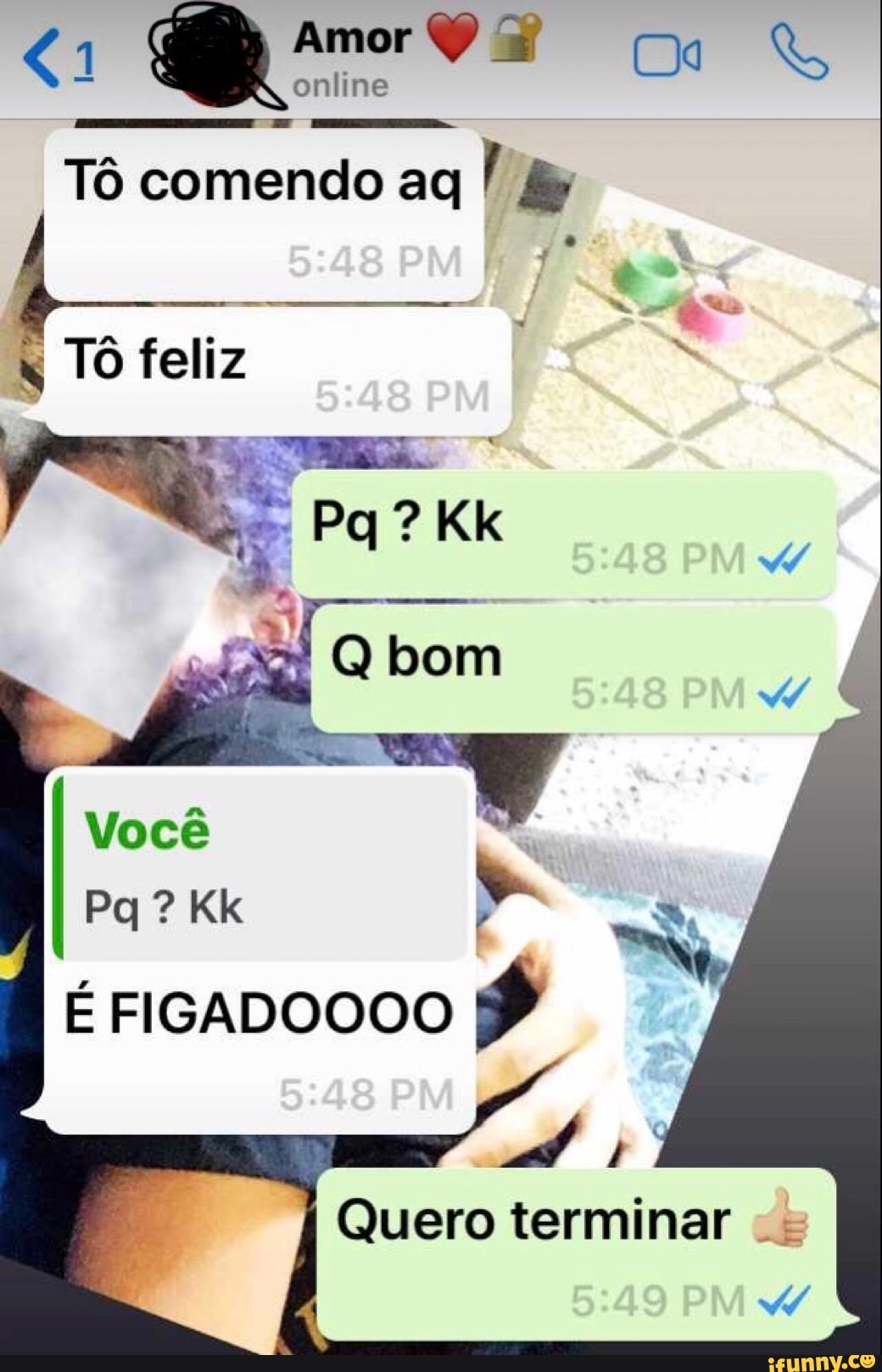 Qro
Tô comendo aq
q Tô feliz