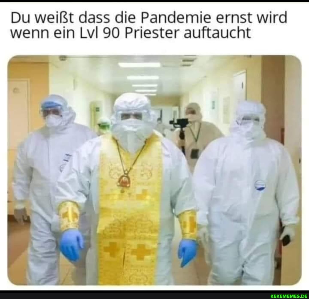 Du weißt dass die Pandemie ernst wird wenn ein Lvi 90 Priester auftaucht