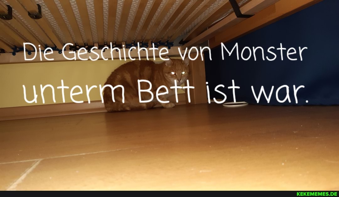 Die Geschichte von Monster unterm Bett ist war.
