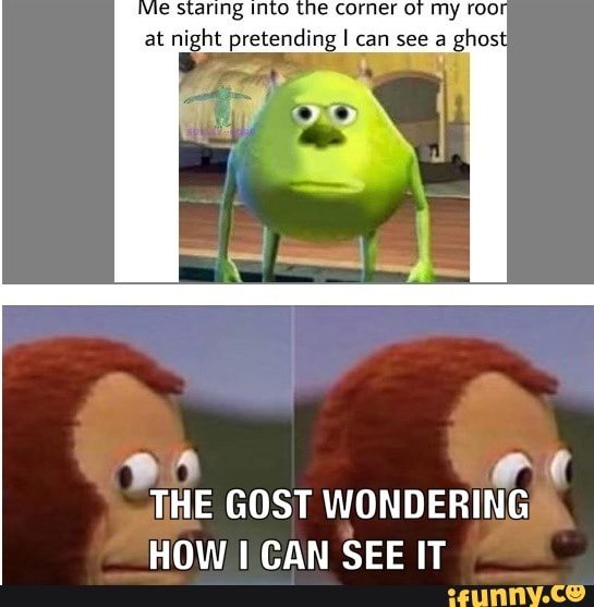 THE GOST WONDERING
HOW I CAN SEE IT