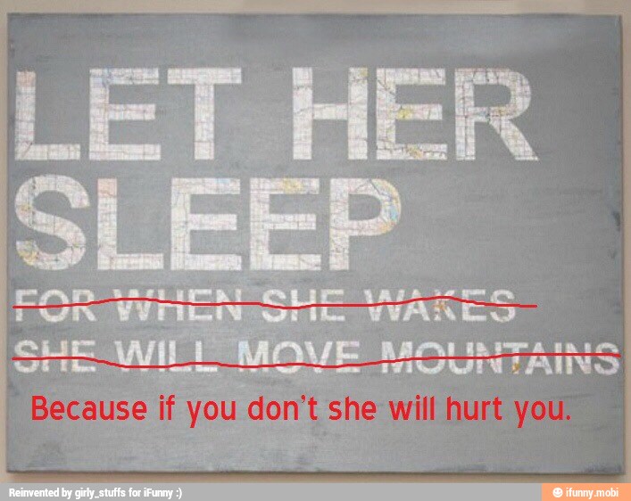 R LET HE
SLEEP