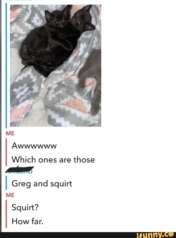 Which ones are those
ET
I Greg and squirt
ME
Squirt?
How far.