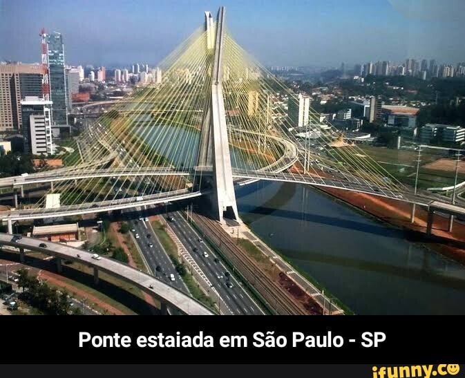 Ponte estaiada em São Paulo - SP - Ponte estaiada em São Paulo - SP