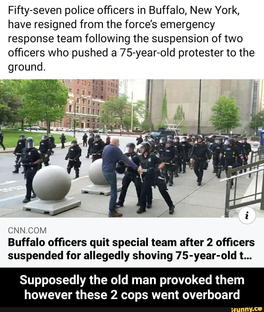 Fiftyseven police officers in Buffalo, New York, have resigned from