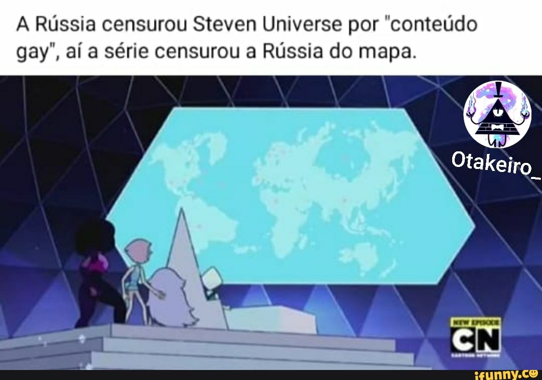 A Rússia censurou Steven Universe por "conteúdo
gay", aí a série censurou a Rússia do mapa.