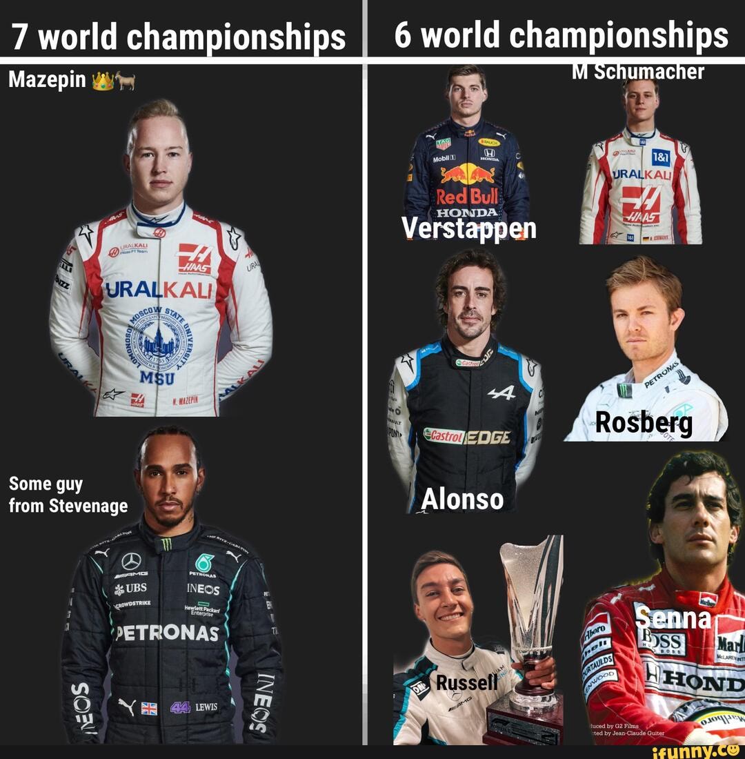 7 world championships I world championships Mazepin Schumacher Red Bull ...