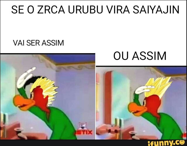 SE O ZRCA URUBU VIRA SAIYAJIN
OU ASSIM
