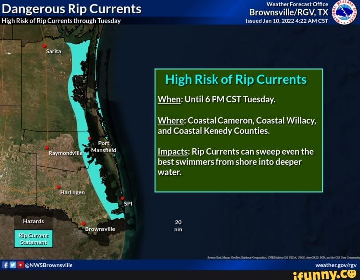 Dangerous Rip Currents Forecast TX High Risk of Rip Currents through ...