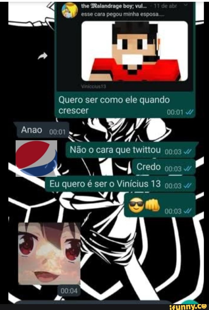 Quero ser como ele quando