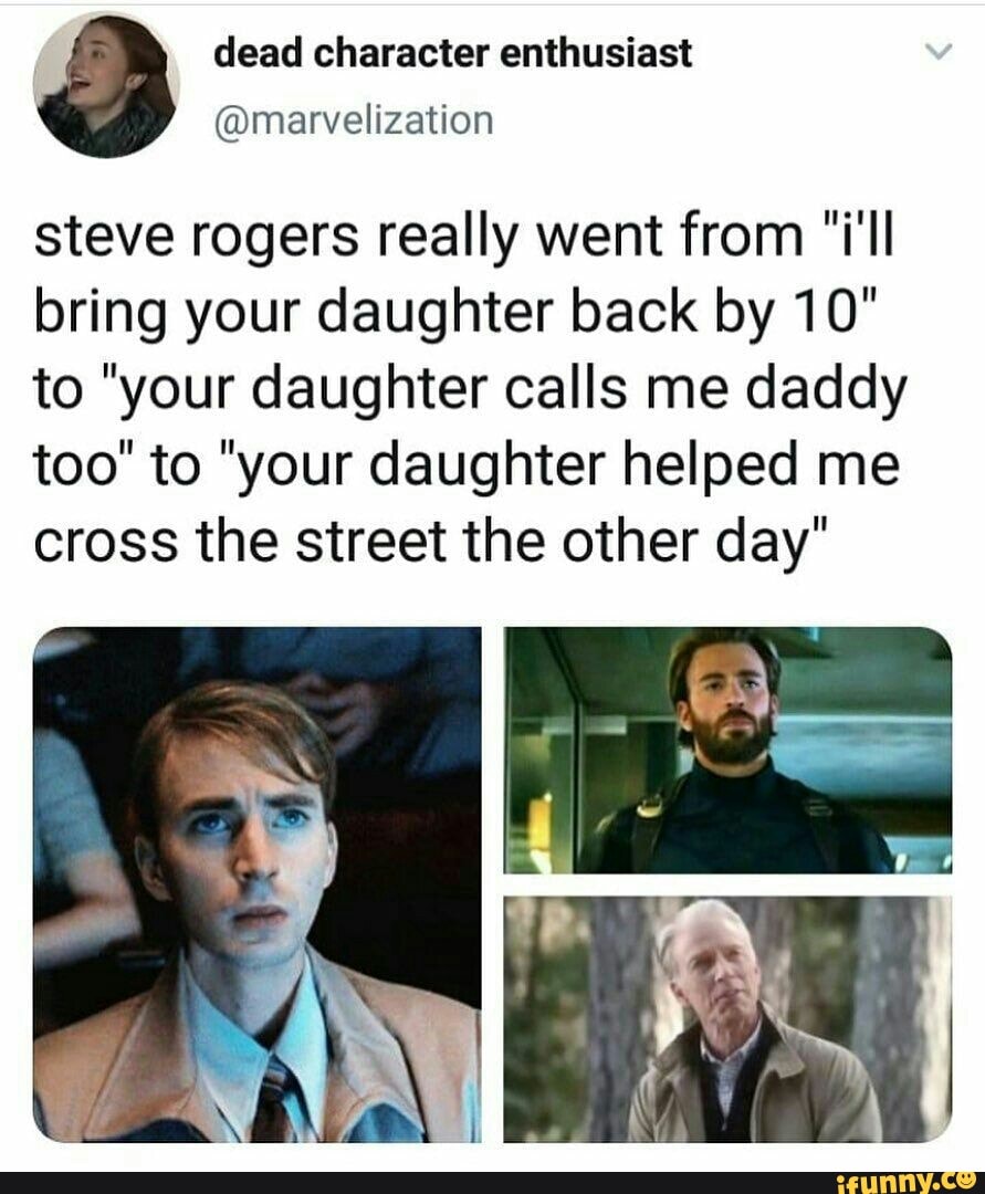 Dead character enthusiast steve rogers really went from 