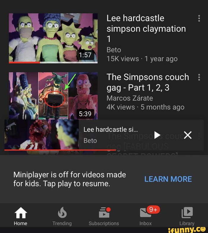 Lee hardcastle E simpson claymation 1 Beto 15K views 1 year ago The  Simpsons couch Marcos
