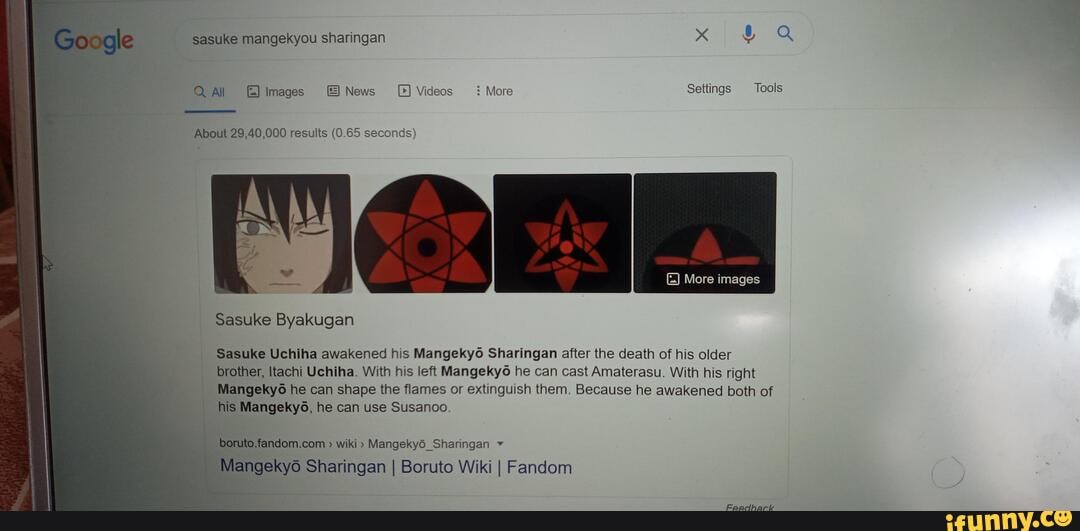 Mangekyou Sharingan, Wiki