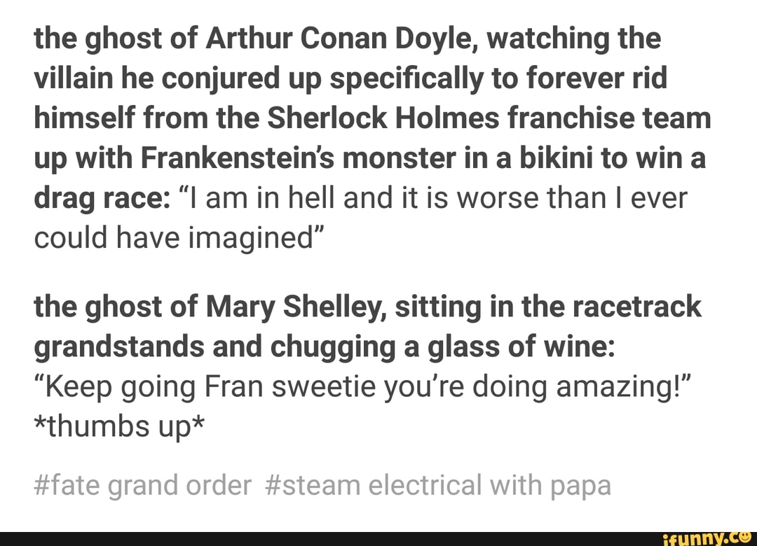 The Ghost Of Arthur Conan Doyle Watching The Villain He Conjured Images, Photos, Reviews