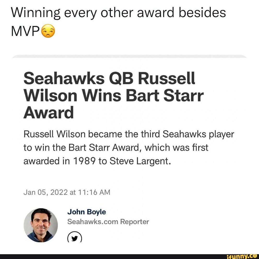 Russell Wilson wins 2022 Bart Starr Award 