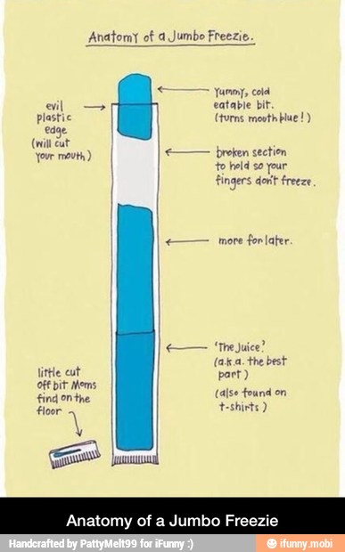 Anatomy of a Jumbo Freezie.
fonlater
I
Anatomy
I
of a Jumbo Freezi - Anatomy of a Jumbo Freezie