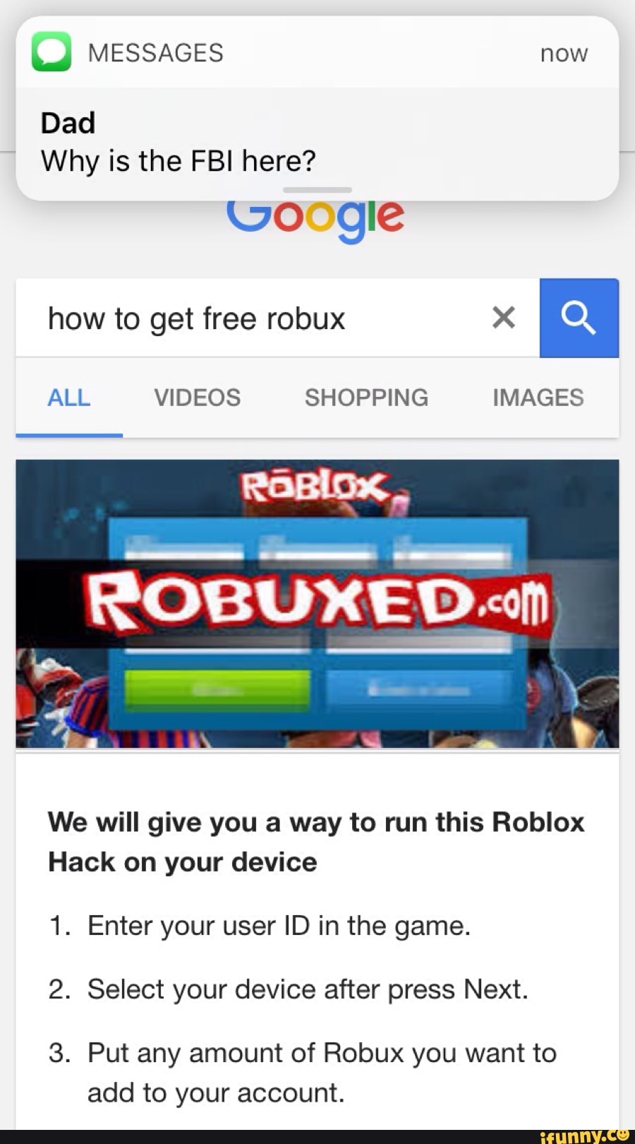 Dad Why Is The Fbi Here Uo Gle How To Get Free Robux A All