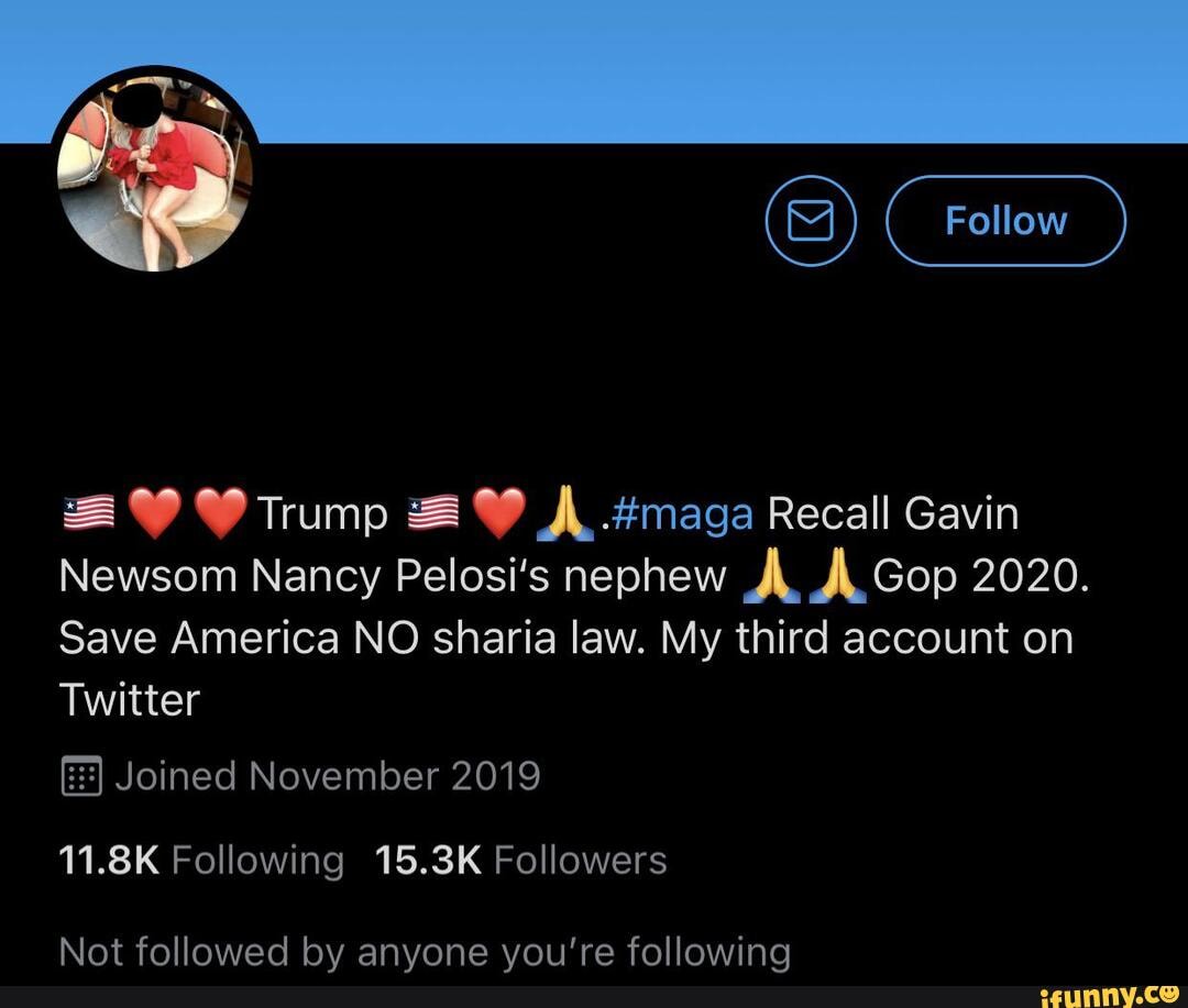 BOO Trump .#maga Recall Gavin Newsom Nancy Pelosi's nephew Gop 2020 ...