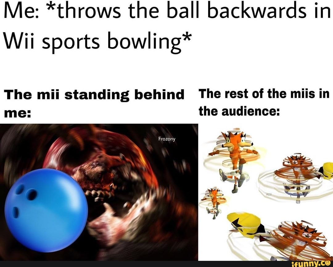 Wii Sports Bowling Throwing Ball Backwards