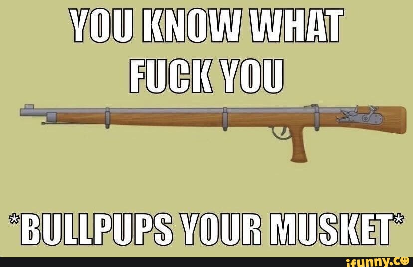 You Know What Fuck You Bullpups Your Musket Ifunny 6989