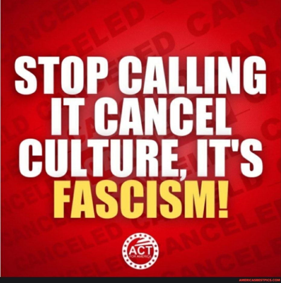 STOP CALLING IT CANCEL CULTURE. ITS