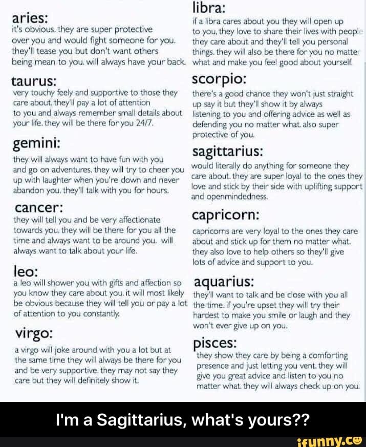 Cancer: they will tell you and be very affectionate capricorn: towards ...