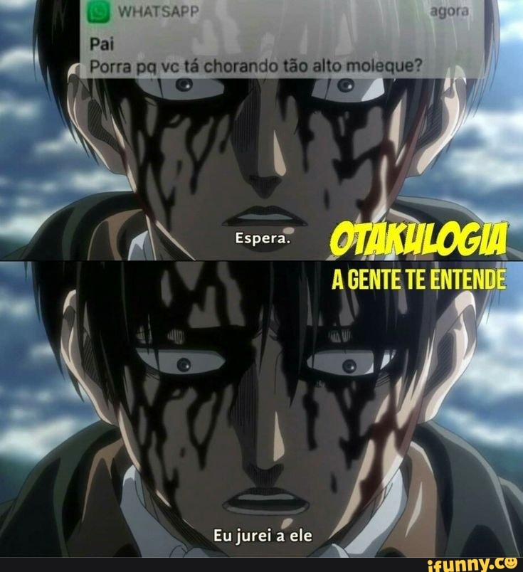 tá chorando tão alto moleque?
Eu jurei a ele