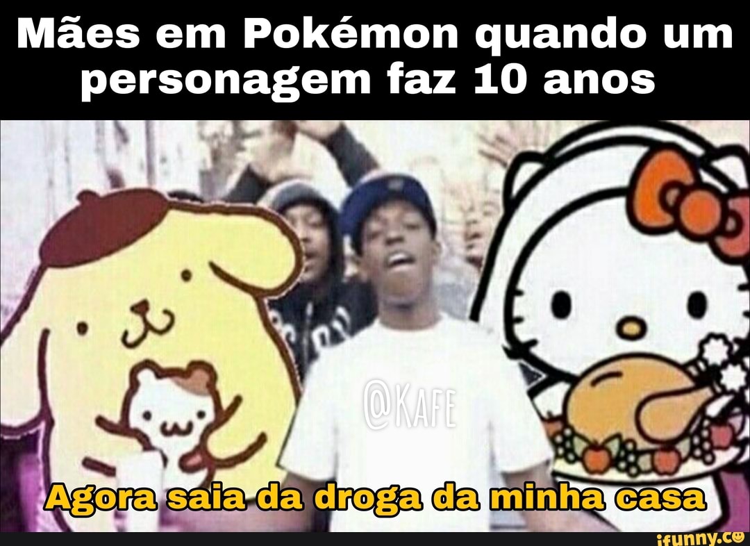 Mães em Pokémon quando um personagem faz 10 anos