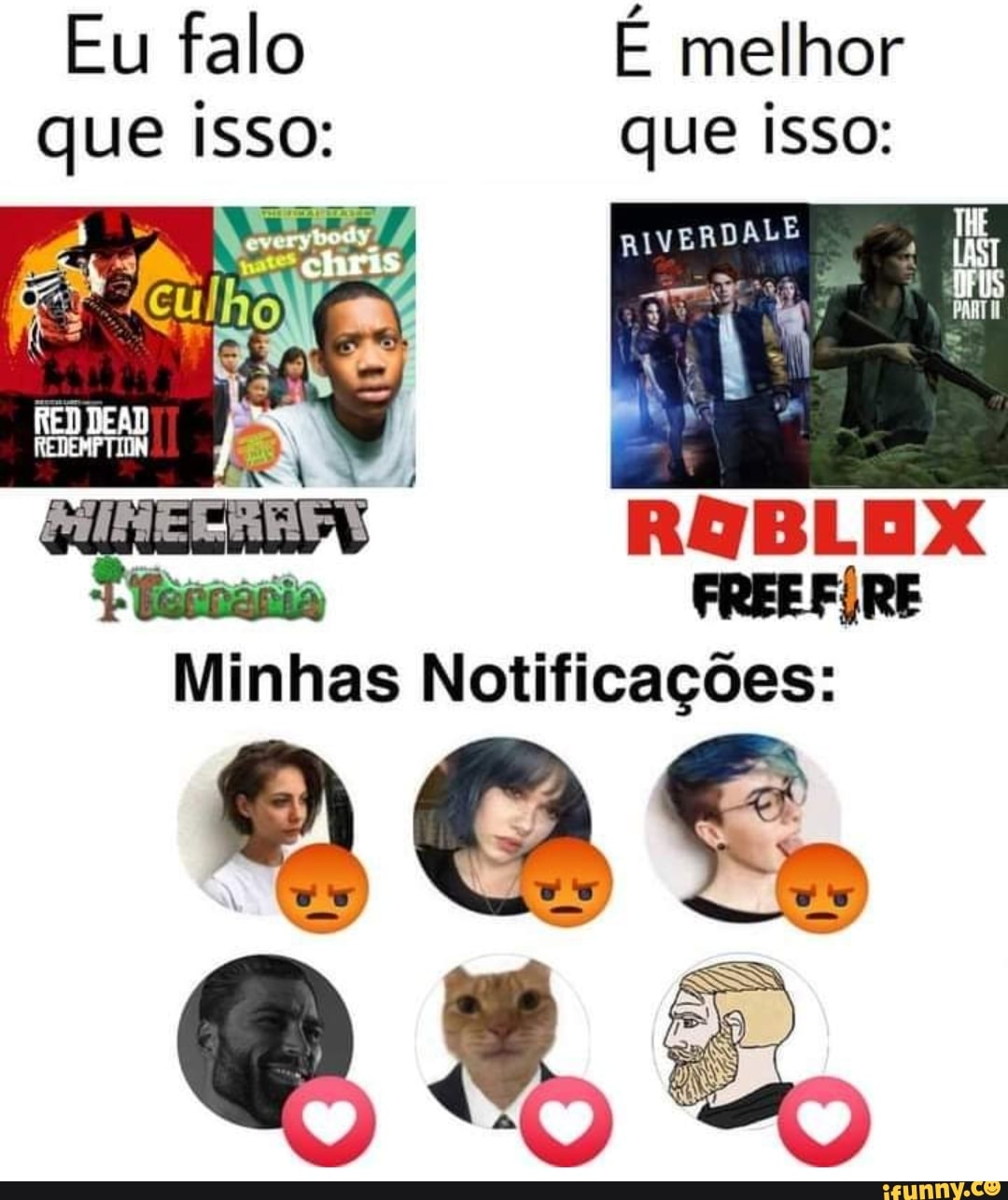 Eu falo É melhor que isso: que isso:
RIVERDALE
RE Minhas Notificações: